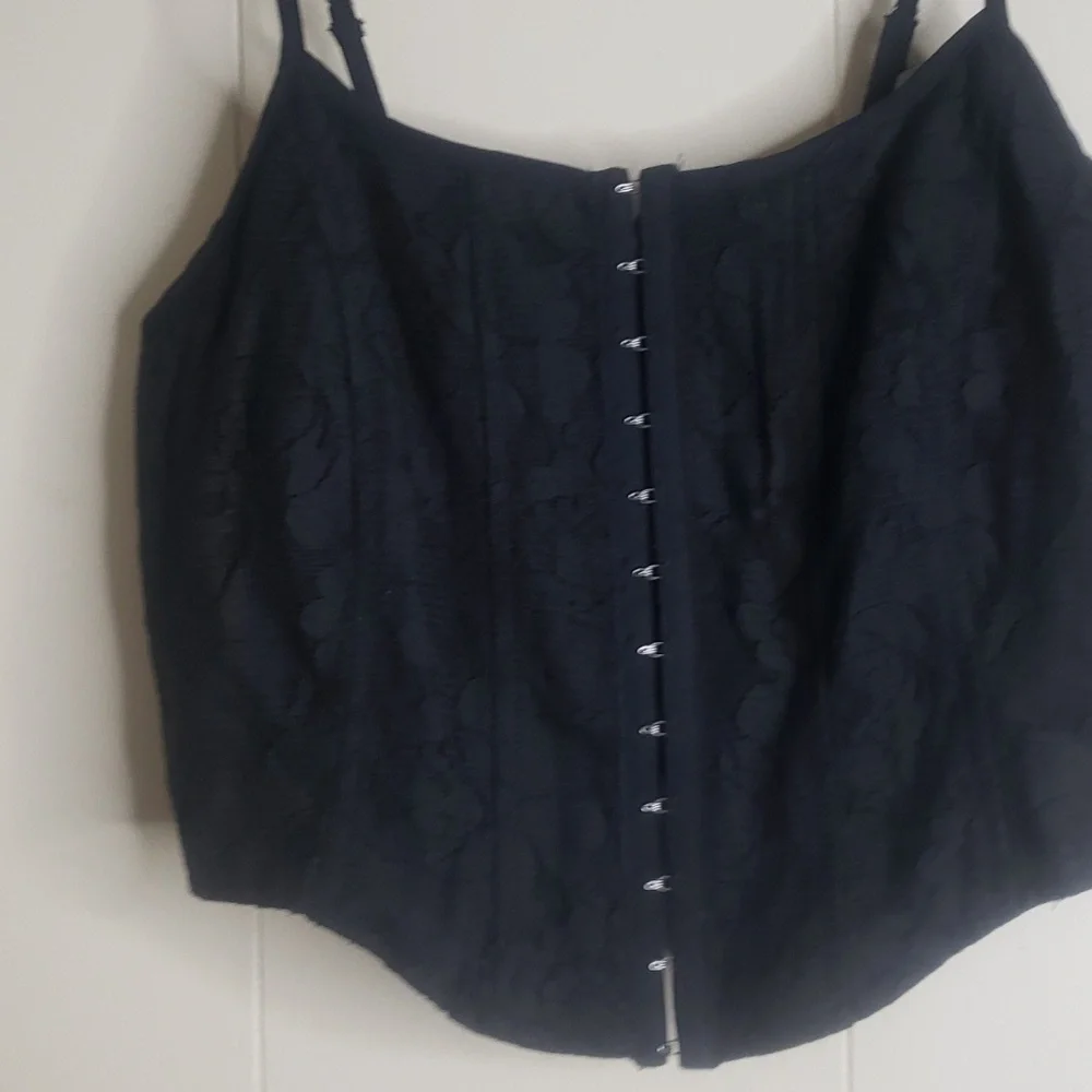 Women's Lace Black Corset Top Wild Fable Small - Picture 3 of 6